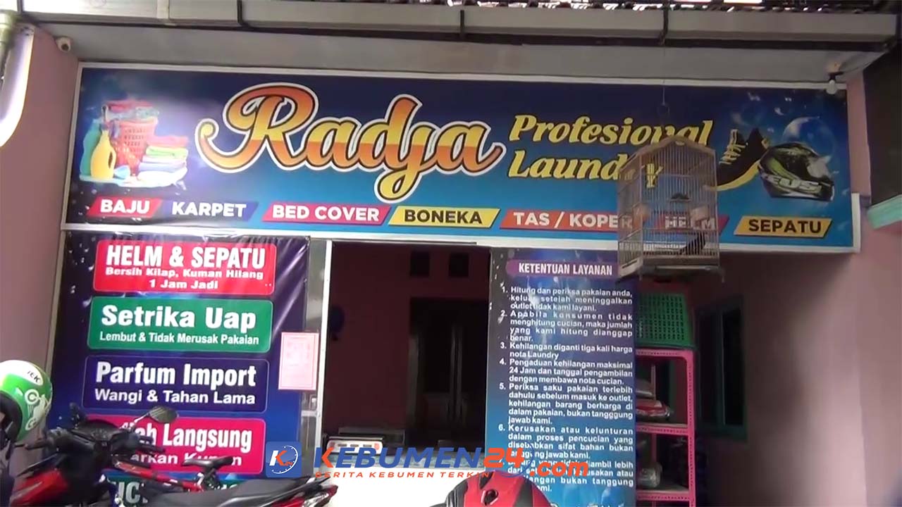 Salah satu usaha laundry terdampak Covid-19
