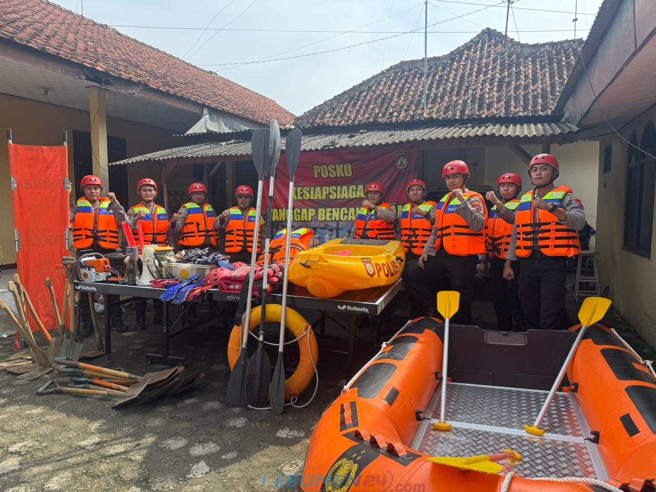 Kesiapsiagaan Tanggap Bencana Satsamapta Polres Kebumen